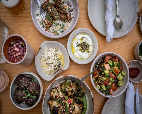 Mediterranean healthy food table